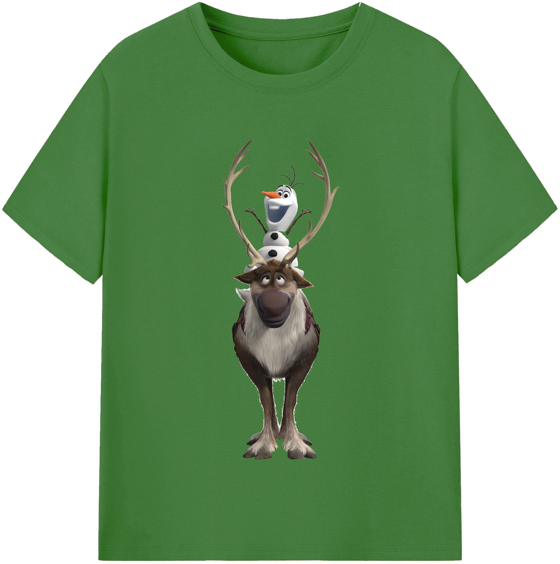 （画像用） アナと雪の女王 アンナ エルサ Frozen Anna Elsa レディースカジュアルプリントTシャツ（綿100％）